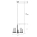Canarm - ICH1234A05BN-FO - Five Light Chandelier - Britton - Brushed Nickel