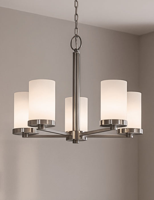 Canarm - ICH1234A05BN-FO - Five Light Chandelier - Britton - Brushed Nickel