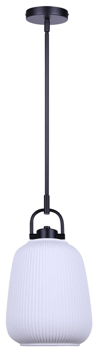 Canarm - IPL2263B01BK - One Light Pendant - Kaslo - Matte Black