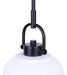 Canarm - IPL2263B01BK - One Light Pendant - Kaslo - Matte Black