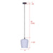 Canarm - IPL1249A01BK-OR - One Light Pendant - Leandro - Matte Black