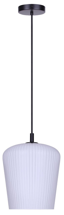 Canarm - IPL1249A01BK-OR - One Light Pendant - Leandro - Matte Black