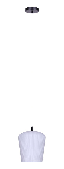 Canarm - IPL1249A01BK-OR - One Light Pendant - Leandro - Matte Black