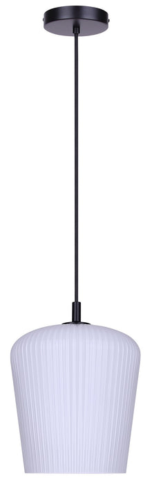 Canarm - IPL1249A01BK-OR - One Light Pendant - Leandro - Matte Black