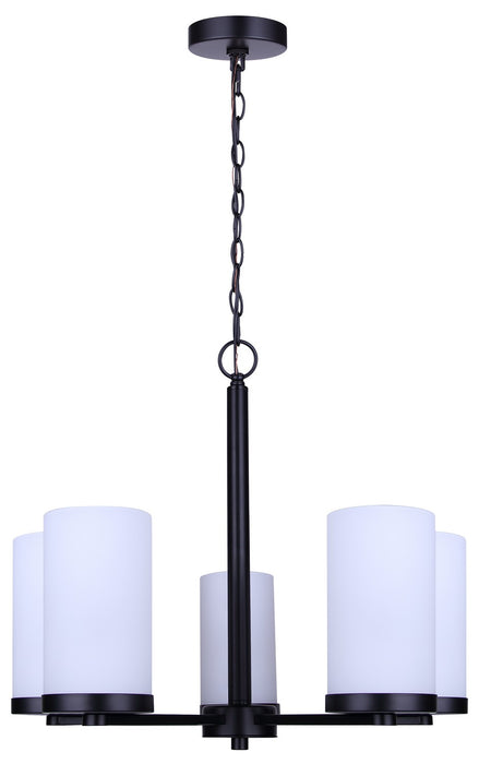 Canarm - ICH1234A05BK-FO - Five Light Chandelier - Britton - Matte Black