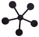 Canarm - ICH1234A05BK-FO - Five Light Chandelier - Britton - Matte Black