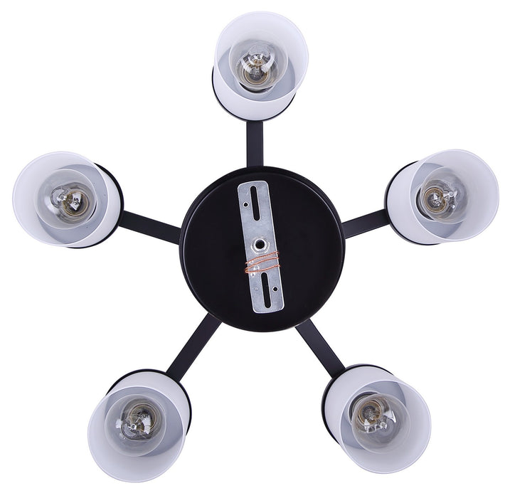 Canarm - ICH1234A05BK-FO - Five Light Chandelier - Britton - Matte Black