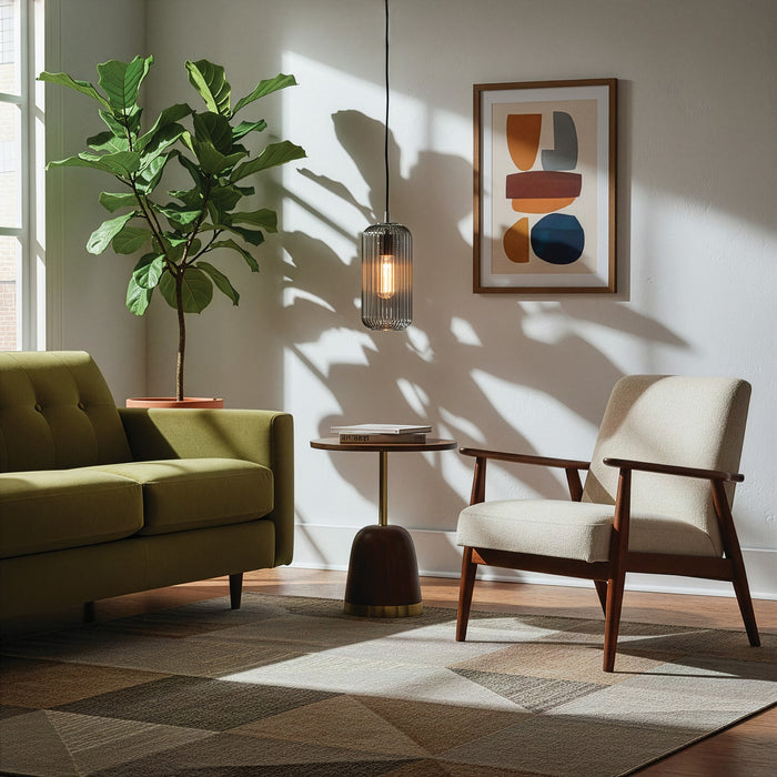 Canarm - IPL1250A01BN-SR - One Light Pendant - Malek - Brushed Nickel