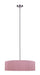 Canarm - ICH2267B03BNP22 - Three Light Chandelier - Evienne - Brushed Nickel And Pink