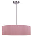 Canarm - ICH2267B03BNP22 - Three Light Chandelier - Evienne - Brushed Nickel And Pink