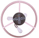 Canarm - ICH2267B03BNP22 - Three Light Chandelier - Evienne - Brushed Nickel And Pink