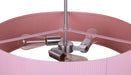 Canarm - ICH2267B03BNP22 - Three Light Chandelier - Evienne - Brushed Nickel And Pink
