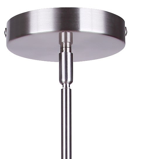 Canarm - ICH2267B03BNP22 - Three Light Chandelier - Evienne - Brushed Nickel And Pink