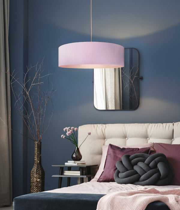 Canarm - ICH2267B03BNP22 - Three Light Chandelier - Evienne - Brushed Nickel And Pink