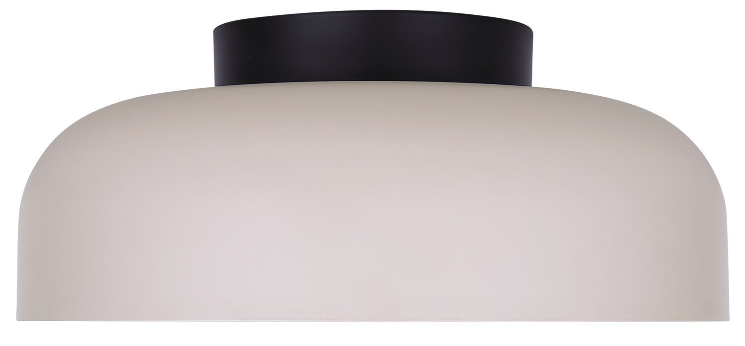 Canarm - LFM340A14BKS - LED Flush Mount - Petra - Matte Black And Stone
