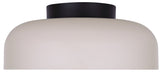 Canarm - LFM340A14BKS - LED Flush Mount - Petra - Matte Black And Stone