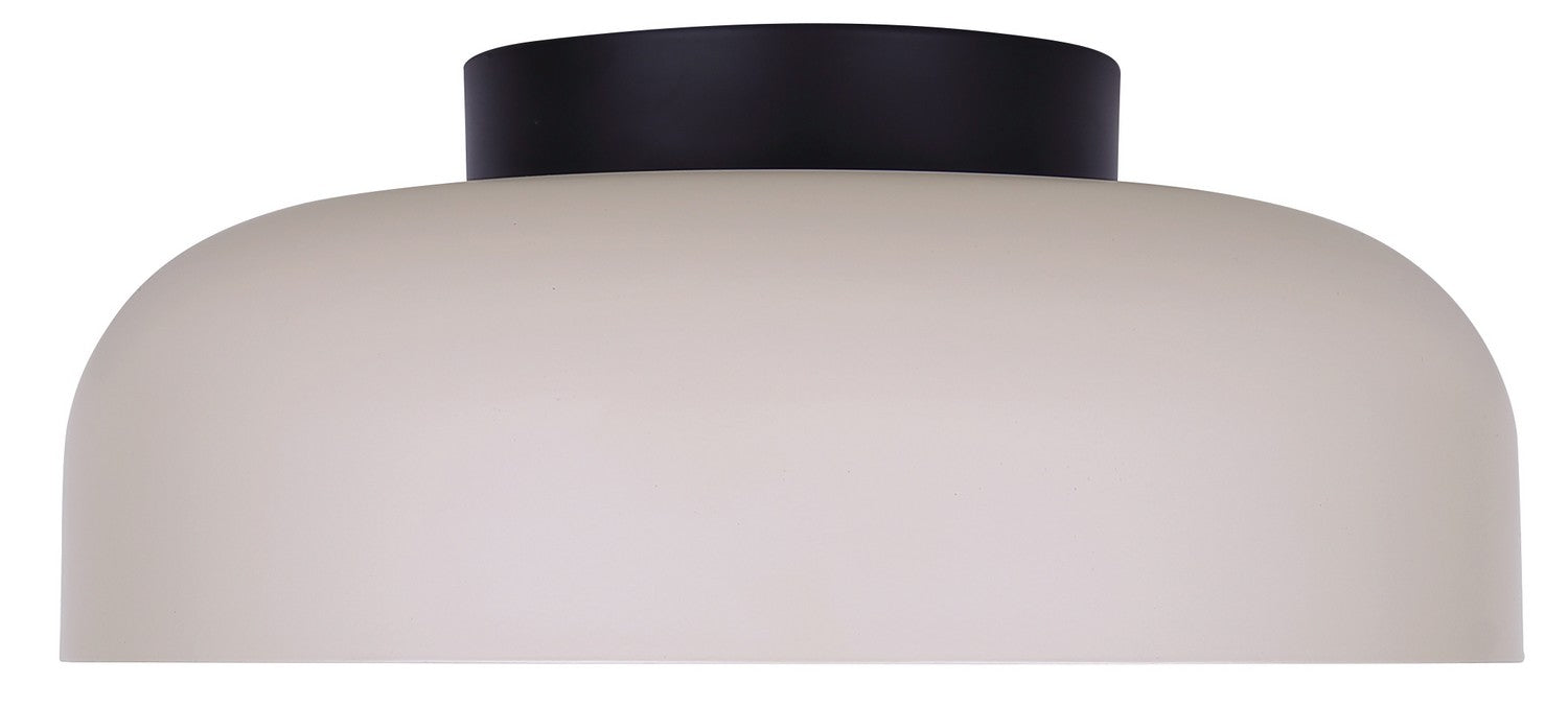 Canarm - LFM340A14BKS - LED Flush Mount - Petra - Matte Black And Stone
