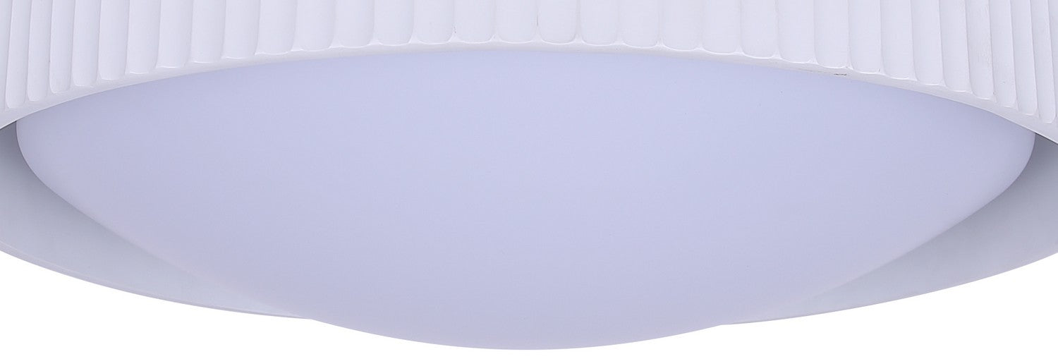 Canarm - LFM337A17WHR - LED Flush Mount - Harvey - Matte White