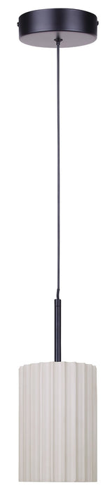 Canarm - LPL339A01SRB - LED Pendant - Tavi - Matte Black And Stone