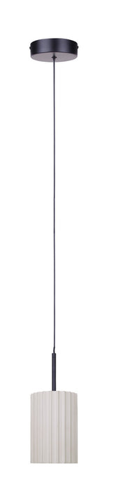 Canarm - LPL339A01SRB - LED Pendant - Tavi - Matte Black And Stone