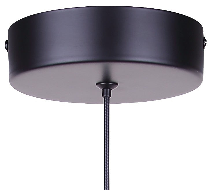 Canarm - LPL339A01SRB - LED Pendant - Tavi - Matte Black And Stone
