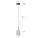 Canarm - LPL339A01SRB - LED Pendant - Tavi - Matte Black And Stone
