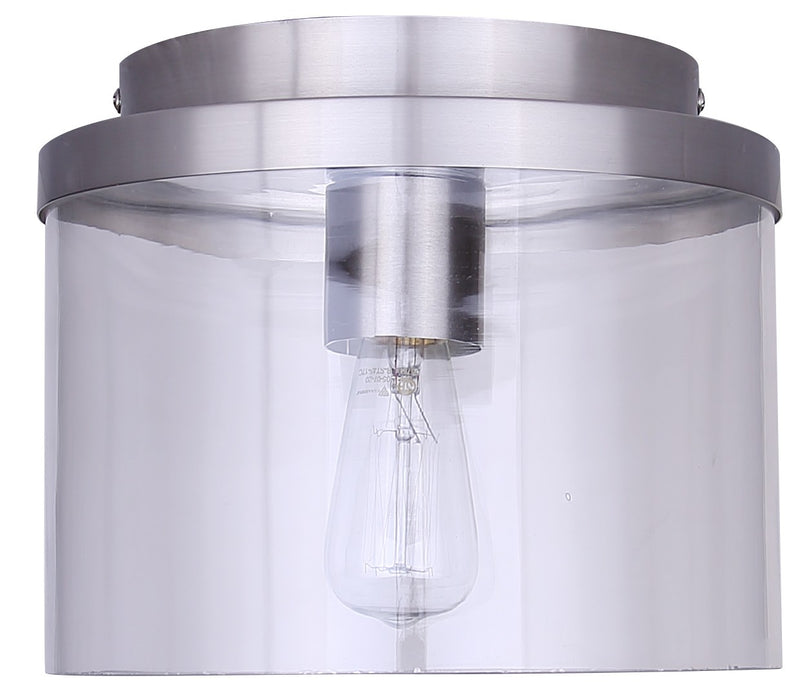 Canarm - IFM1234A09BN - One Light Flush Mount - Britton - Brushed Nickel