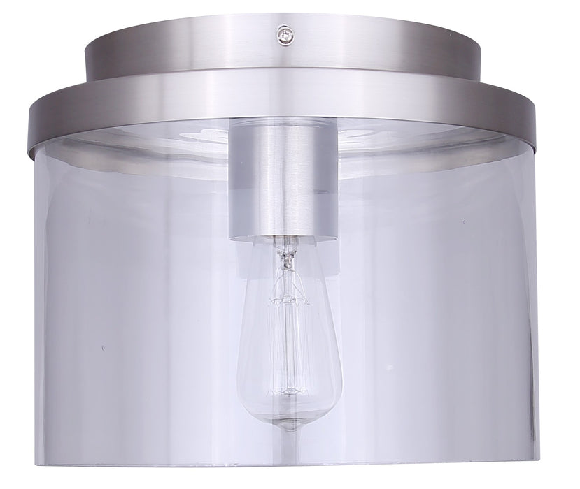 Canarm - IFM1234A09BN - One Light Flush Mount - Britton - Brushed Nickel
