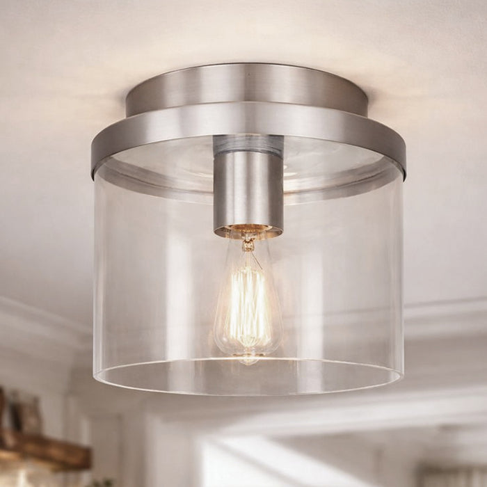 Canarm - IFM1234A09BN - One Light Flush Mount - Britton - Brushed Nickel