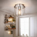 Canarm - IFM1234A09BN - One Light Flush Mount - Britton - Brushed Nickel