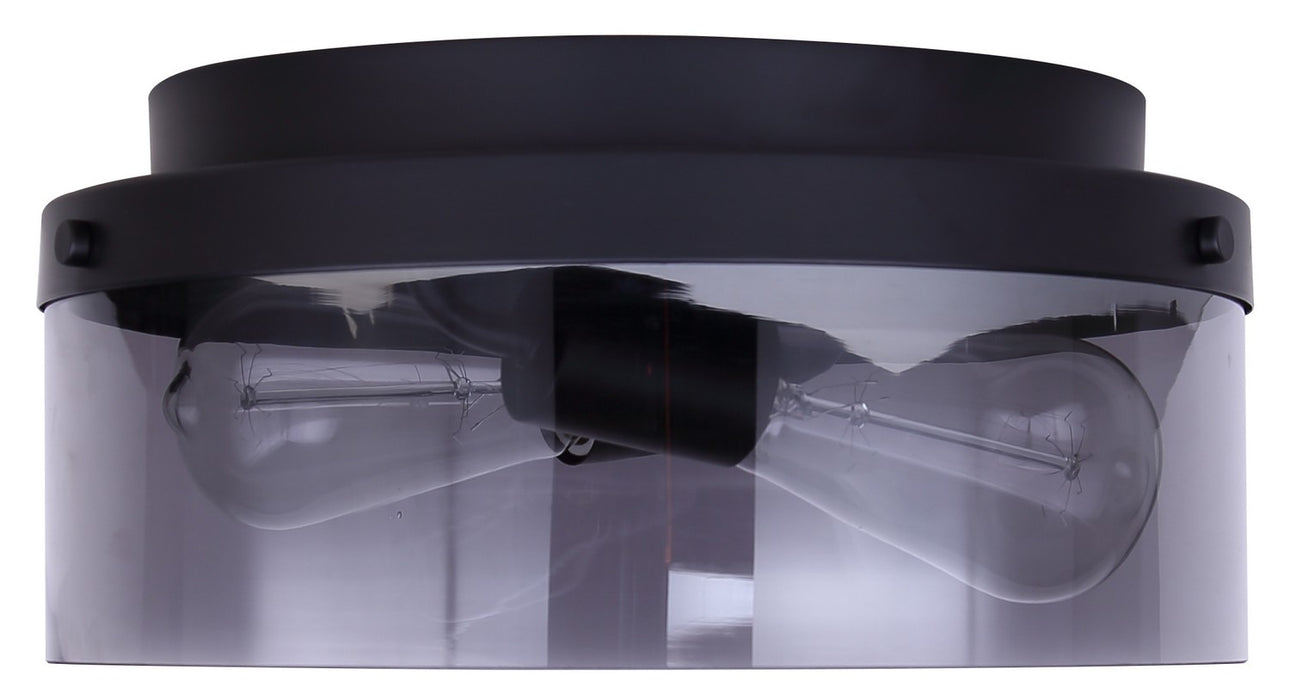 Canarm - IFM2288B12BK - Two Light Flush Mount - Nina - Matte Black