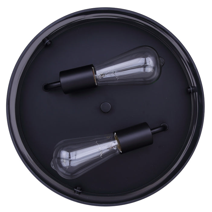 Canarm - IFM2288B12BK - Two Light Flush Mount - Nina - Matte Black
