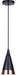 Canarm - IPL1240A01BKG - One Light Pendant - Noire - Matte Black + Gold
