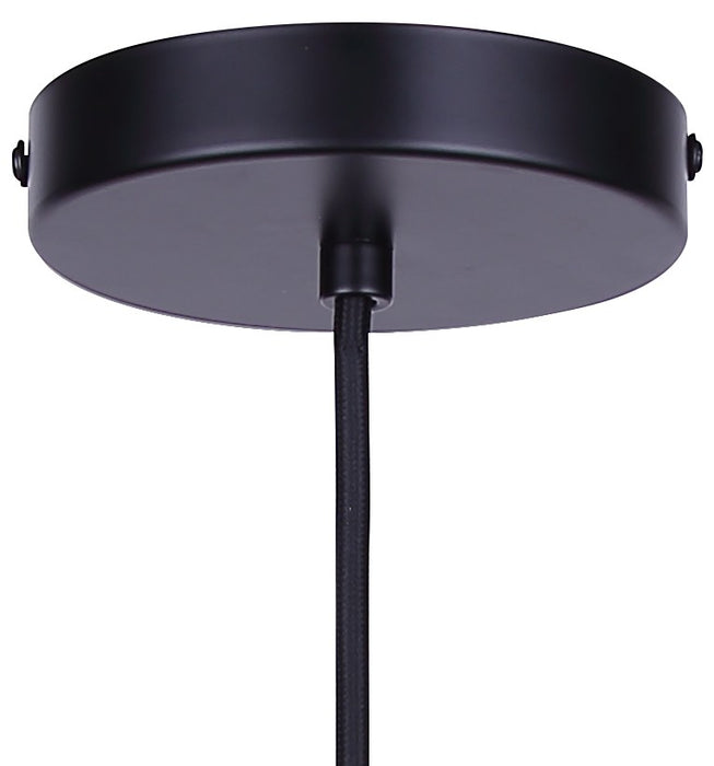 Canarm - IPL1240A01BKG - One Light Pendant - Noire - Matte Black + Gold