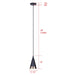 Canarm - IPL1240A01BKG - One Light Pendant - Noire - Matte Black + Gold