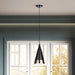 Canarm - IPL1240A01BKG - One Light Pendant - Noire - Matte Black + Gold