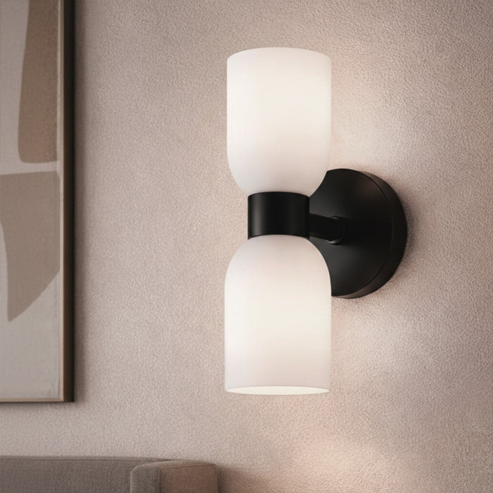 Canarm - IWF1251A02BK - Two Light Wall Fixture - Darius - Matte Black