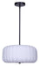Canarm - IPL2253B03BK16 - Three Light Pendant - Elle - Matte Black
