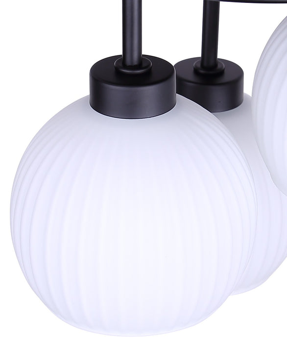 Canarm - ISF2257B03BK - Three Light Semi-Flush Mount - Nella - Matte Black