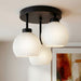 Canarm - ISF2257B03BK - Three Light Semi-Flush Mount - Nella - Matte Black