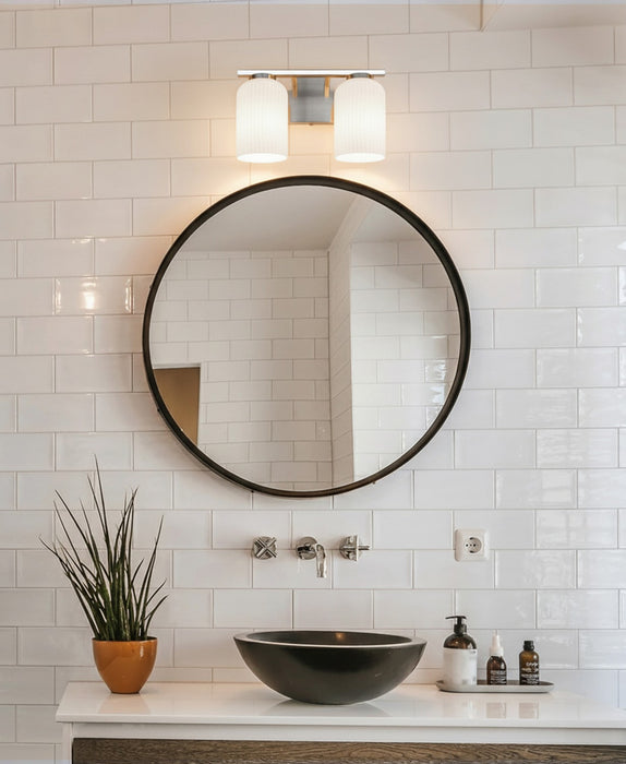 Canarm - IVL1241A02BN - Two Light Vanity - Bram - Brushed Nickel