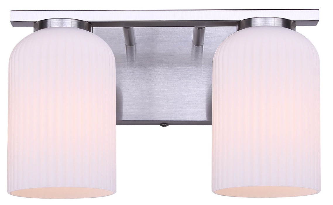 Canarm - IVL1241A02BN - Two Light Vanity - Bram - Brushed Nickel
