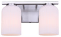 Canarm - IVL1241A02BN - Two Light Vanity - Bram - Brushed Nickel