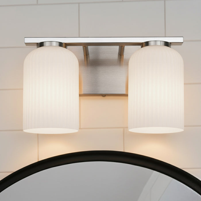 Canarm - IVL1241A02BN - Two Light Vanity - Bram - Brushed Nickel