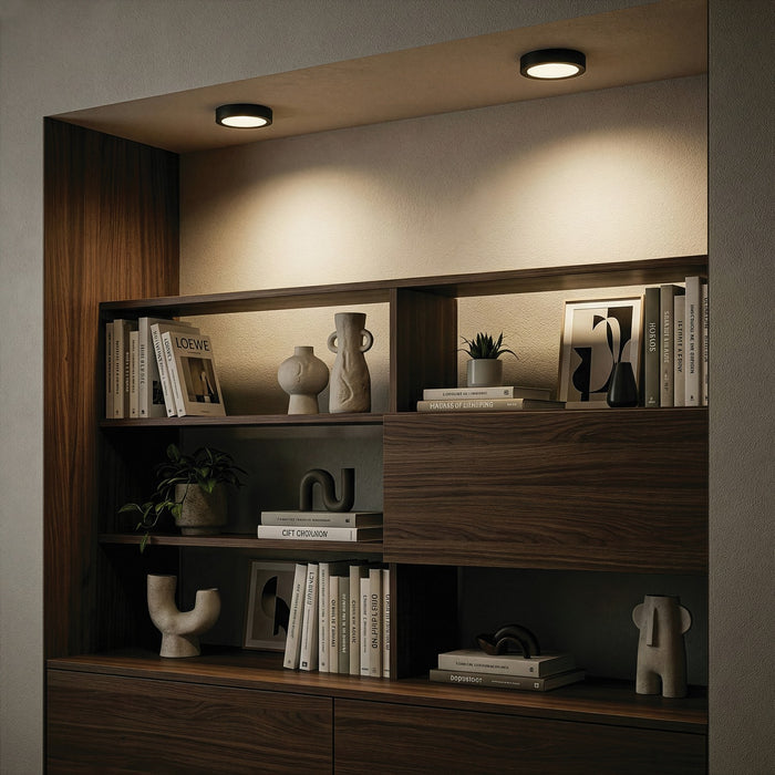 Canarm - DL-7F-15DCW-BK-C - LED Flush Mount - Dl-7F-15Dcw - Matte Black