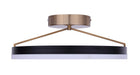 Canarm - LFM335A16BKG - LED Flush Mount - Louie - Matte Black + Gold