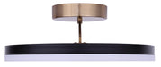Canarm - LFM335A16BKG - LED Flush Mount - Louie - Matte Black + Gold