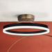 Canarm - LFM335A16BKG - LED Flush Mount - Louie - Matte Black + Gold