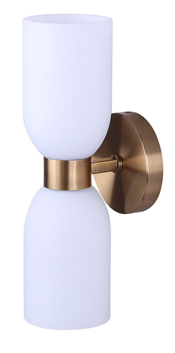 Canarm - IWF1251A02GD - Two Light Wall Fixture - Darius - Gold