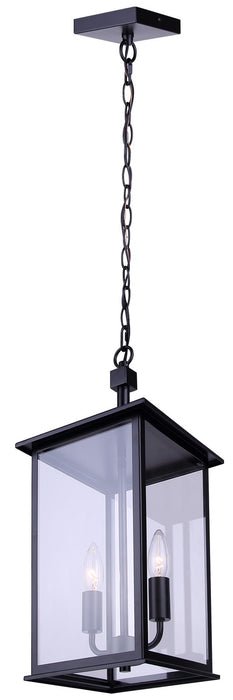 Canarm - IOL769BK - Two Light Outdoor Pendant - Rossland - Matte Black